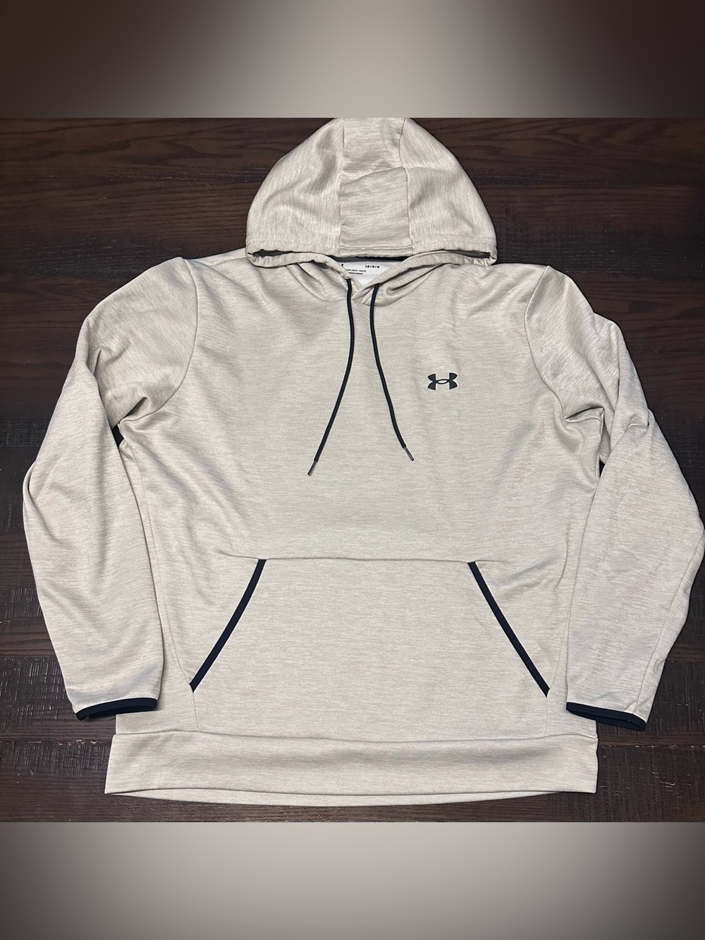 Under Armour Men's Armour Fleece Twist Hoodie Large - Beige Light Tan Sweatshirt